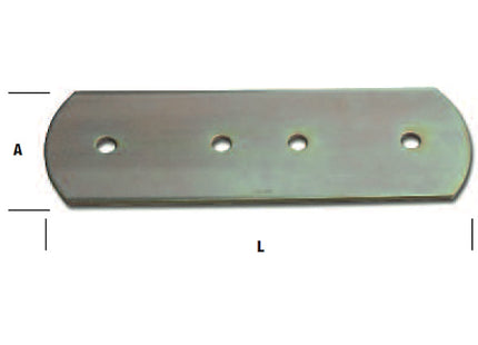 MINUTEX PIASTRA DI GIUNZIONE MM280X90X4 ACCIAIO ZINCATO