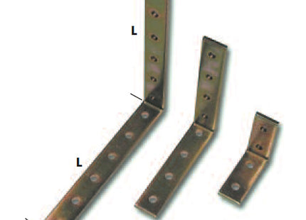 MINUTEX PIASTRA FORATA DI RINFORZO PIEGATA PESANTE MM20X100X4 ZINCATO