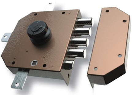 MOTTURA SERRATURA APPLICARE C10 QUINTUPLICA ENTRATA MM63 ART.89A.451 DX