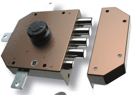 MOTTURA SERRATURA APPLICARE C10 QUINTUPLICA ENTRATA MM63 ART.89A.451 DX