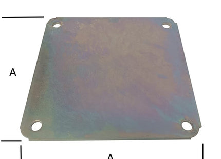 MINUTEX PIASTRA DI FISSAGGIO MM180X180X4 ACCIAIO ZINCATO