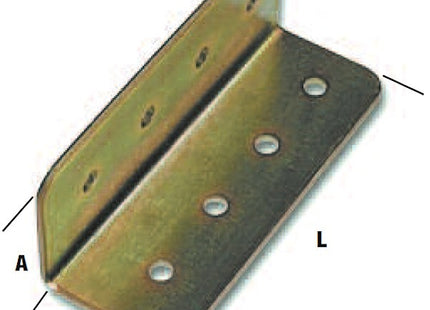 MINUTEX PIASTRA ANGOLARE MM 90X180X4 ACCIAIO ZINCATO