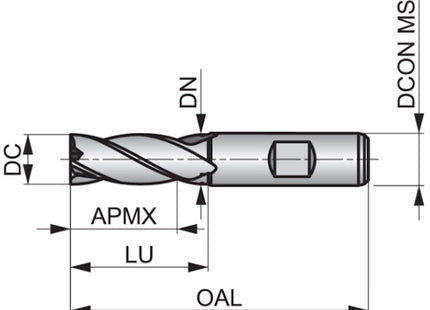DORMER FRESA C247 CILINDRICA 4T PER FINITURA HSS-E PM D.MM20,0X104
