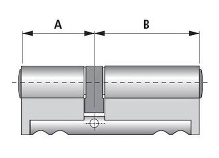 DIERRE CILINDRO CHIAVE-CHIAVE NEW POWER MM30-30 CON 3 CHIAVI NORMALI