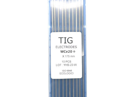 SOGES ELETTRODI SIDER VC20 TUNGSTENO GRIGIO 2% CERIO D.MM2,4X175 PZ10