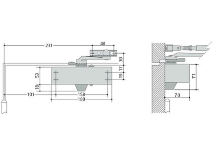 MAB CHIUDIPORTA AEREO SERIE 503 NERO*