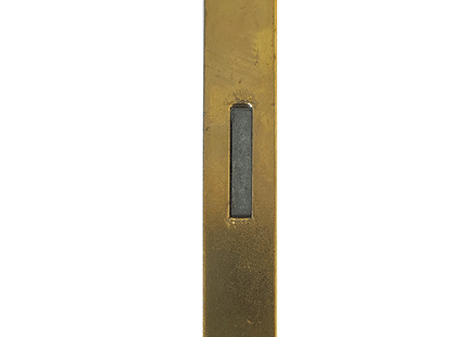 METAL STYLE SERRATURA PER MOBILI CON BORDO QUADRO OTTONATO ENTRATA MM30