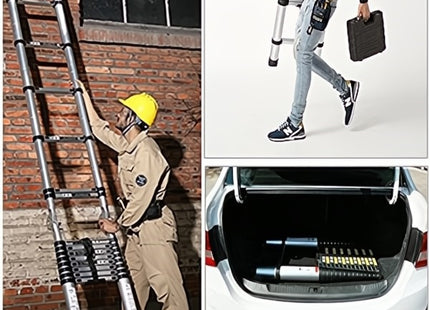 SCALA TELESCOPICA DIRITTA ALLUMINIO CM76-260