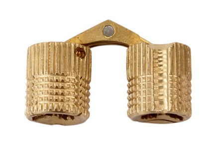 METAL STYLE CERNIERA DA INCASSO INVISIBILE IN OTTONE GREZZO D.MM16 PZ2