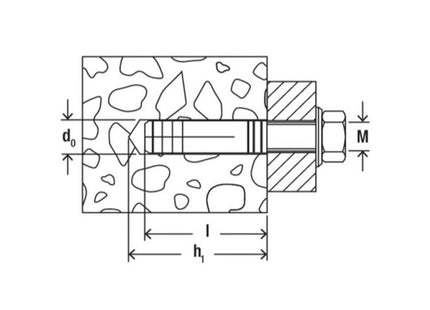 FISCHER  TASSELLI IN OTTONE CON VITE TE PO M 6 S K BLISTER PZ6