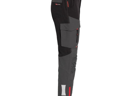 ISSA PANTALONE DA LAVORO WISE TROUSERS COLORE GRIGIO/NERO TG.S