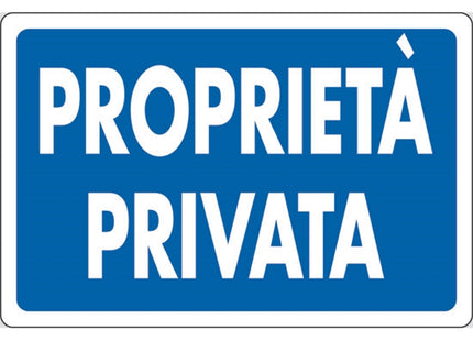SEGNALE PROPRIETA' PRIVATA IN PLASTICA MM300X200