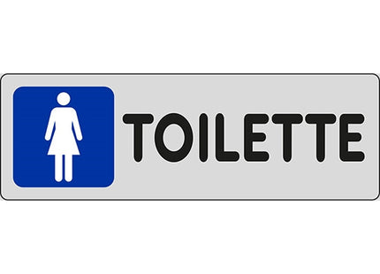 SEGNALE TOILETTE (DONNE FIG.PICCOLA) ADESIVO MM150X 50