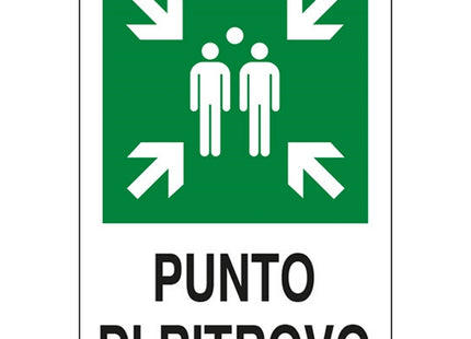 SEGNALE PUNTO DI RITROVO IN ALLUMINIO MM300X200