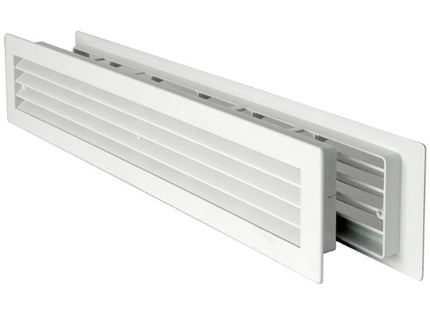 LA VENTILAZIONE GRIGLIA IN ABS DA INCASSO TELESCOPICA MM480X 98 BIANCO