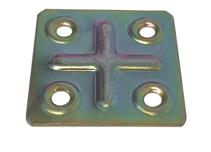 MINUTEX PIASTRA GIUNZIONE 4 FORI MM 50X50X1 ACCIAIO ZINCATO CONF.PZ4