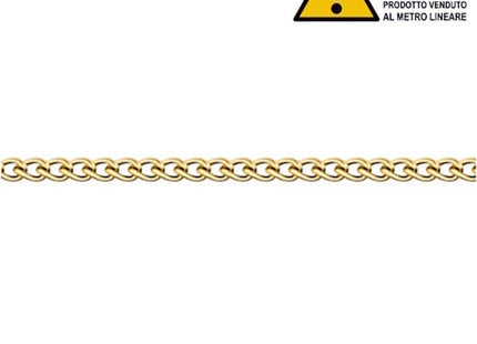 MINUTEX CATENA FILO IN ACCIAIO OTTONATO MOD. 882 D.MM 1,5