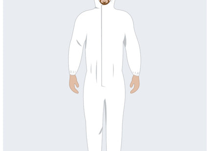 TUTA DI PROTEZIONE MONOUSO MOD. SHIELD WHITE CAT.III 5-B/6-B TG.XXL