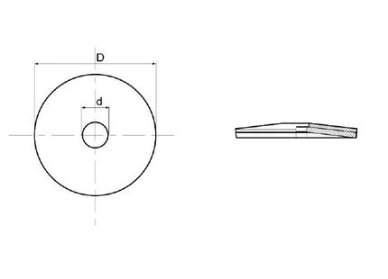 FRIULSIDER RONDELLE IN ALLUMINIO CON GUARNIZIONE D.MM25X6,7 CONF.PZ.100