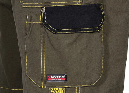 COFRA PANTALONCINO SARAGOSSA COLORE NERO/FANGO TG. 58