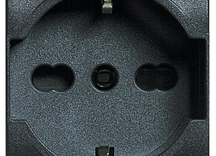 BTICINO LIVINGLIGHT PRESA SCHUKO BIPASSO 2P+T 10/16A ANTRACITE