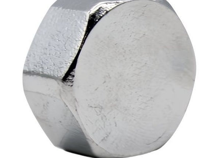 IDRO-BRIC CALOTTA FEMMINA IN OTTONE CROMATO LUCIDO DA 1/2"