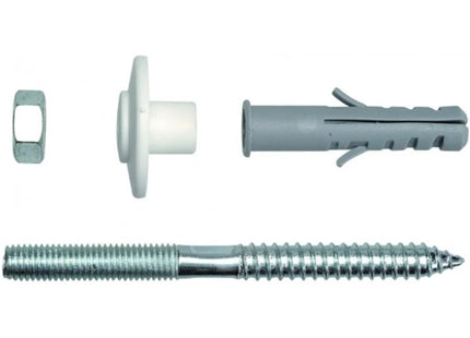 IDRO-BRIC COPPIA VITI IN ACCIAIO CON TASSELLI FISSA LAVABO