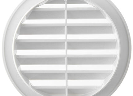 LA VENTILAZIONE GRIGLIA IN ABS TONDA DA INCASSO CON RETE D.MM120 BIANCO