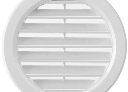 LA VENTILAZIONE GRIGLIA IN ABS TONDA DA INCASSO CON RETE D.MM120 BIANCO