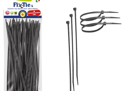 TENAX FASCETTE MULTIUSO ART. FIX-TIE L MM200X4,8 COLORE NERO PZ50