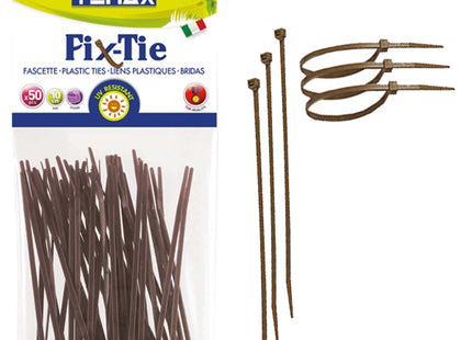 TENAX FASCETTE MULTIUSO ART. FIX-TIE S MM100X2,5 COLORE MARRONE PZ50