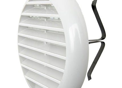 LA VENTILAZIONE GRIGLIA IN ABS TONDA CON MOLLE D.MM106 BIANCO