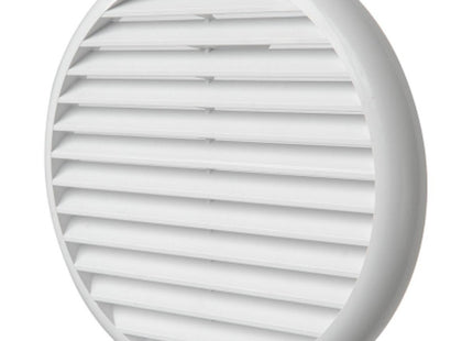 LA VENTILAZIONE GRIGLIA IN ABS TONDA CON MOLLE D.MM175 BIANCO