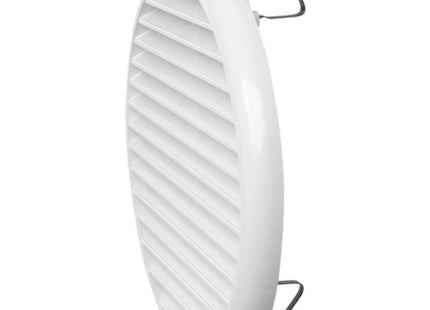 LA VENTILAZIONE GRIGLIA IN ABS TONDA CON MOLLE D.MM235 BIANCO