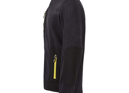 U-POWER FELPA IN PILE CON ZIP VENUS COLORE BLACK CARBON TG.M