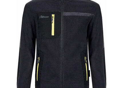 U-POWER FELPA IN PILE CON ZIP VENUS COLORE BLACK CARBON TG.M