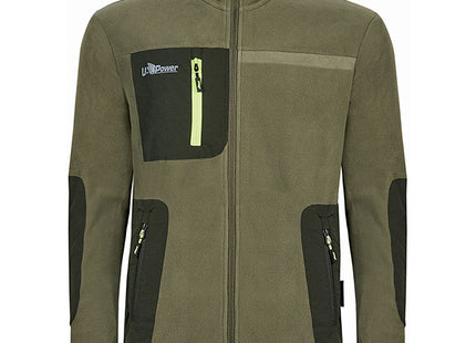 U-POWER FELPA IN PILE CON ZIP VENUS COLORE BURNT OLIVE TG.M