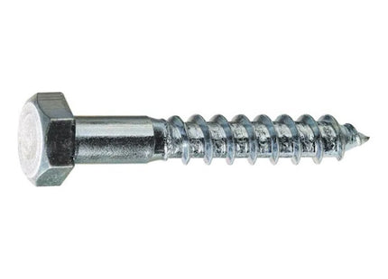 VITE TIRAFONDO PER LEGNO TE ZINCATA BIANCA D.MM10X130 UNI 704 DIN 571