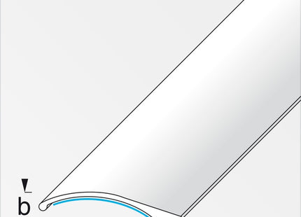 ALFER PROFILO DI COMPENSAZIONE ADESIVO ALLUMINIO ARGENTO MM38,5X7,5 MT1