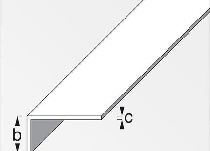 ALFER ANGOLARE LATI DISUGUALI ALLUMINIO ANODIZZATO CROMATO MM20X10X1 MT1