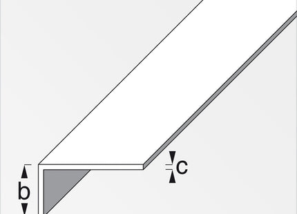 ALFER ANGOLARE LATI DISUGUALI ALLUMINIO ANODIZZATO MM20X10X1,5 MT2
