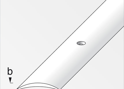 ALFER PROFILO DI RACCORDO ALLUMINIO ANODIZZATO ARGENTO MM30X5 MT2