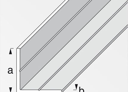 ALFER ANGOLARE LATI UGUALI ALLUMINIO NATURALE MM 7,5X1,0 MT1