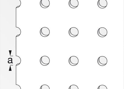 ALFER LAMIERA CON PERFORAZIONE TONDA ALLUMINIO NATURALE MM1,5X250X 500