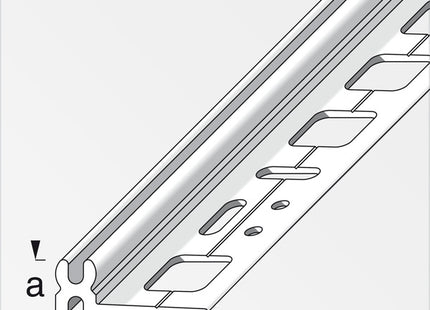 ALFER PROFILO DI SUPPORTO PVC GRIGIO MM13,5X30 MT1