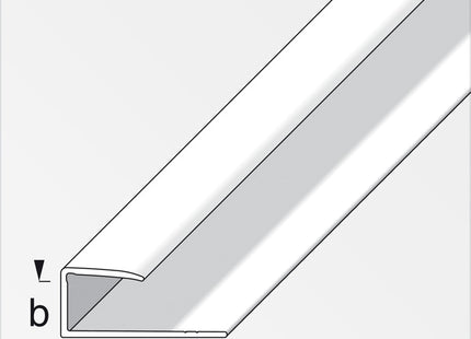ALFER PROFILO PER BORDI ADESIVO ALLUMINIO ANODIZZATO ARGENTO MM15X7 MT1