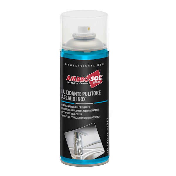 AMBRO-SOL LUCIDANTE PULITORE ACCIAIO INOX SPRAY ML400