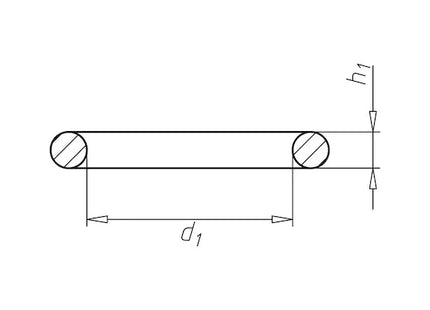 ANELLO O-RINGS STANDARD NBR 70 SH RIF. 4500 D.MM126,59X 3,53