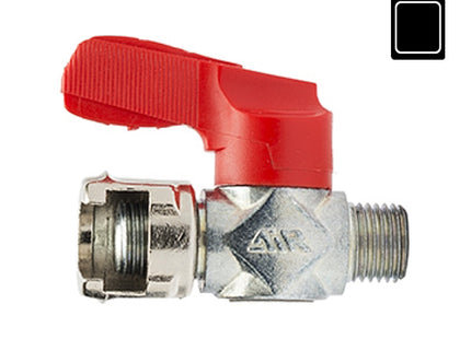 ANI ART. AIR/12 3/8" RUBINETTO DI LINEA CON DADO FRESATO BLISTER PZ1