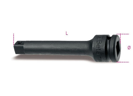 BETA   728/22 PROLUNGA MACCHINA QUADRO MASCHIO E FEMMINA 3/4" MM250